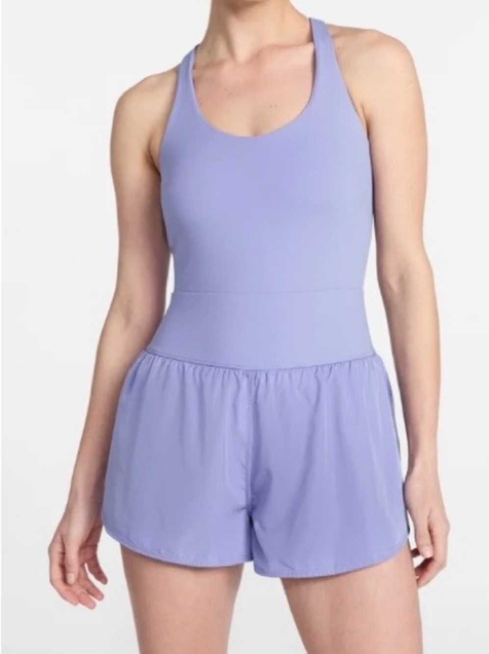 Lavender Crossback Romper
Avia Women's Cross Back Active Buttersoft size L 12-14